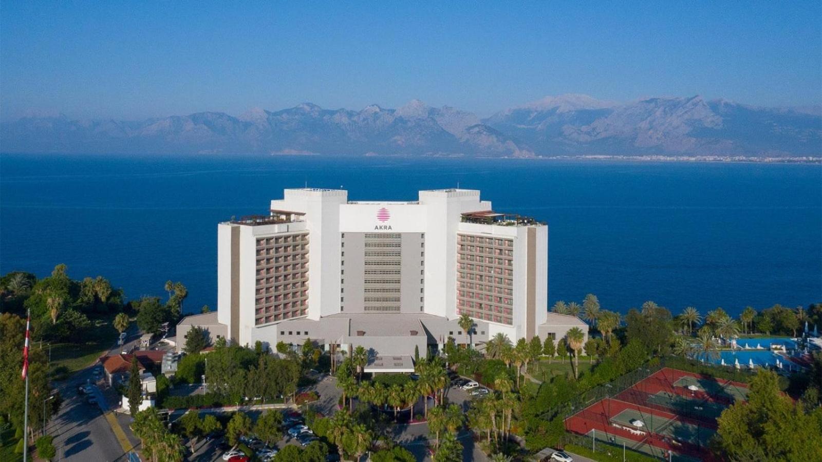 Hotel Akra Antalia Esterno foto Aerial view of the hotel